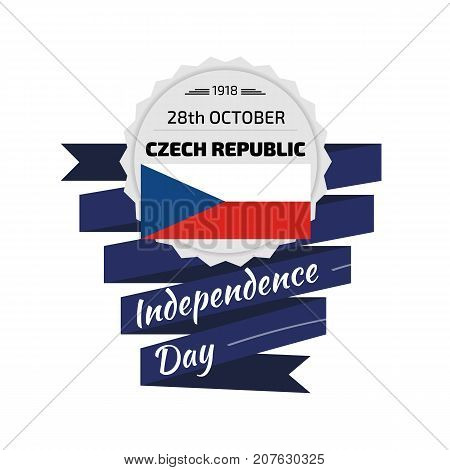 Vector illustration for Independence day of Czech republic
