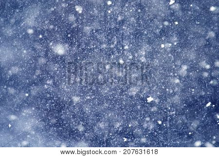 Snowfall background. Snowstorm. Winter overlay snow texture.