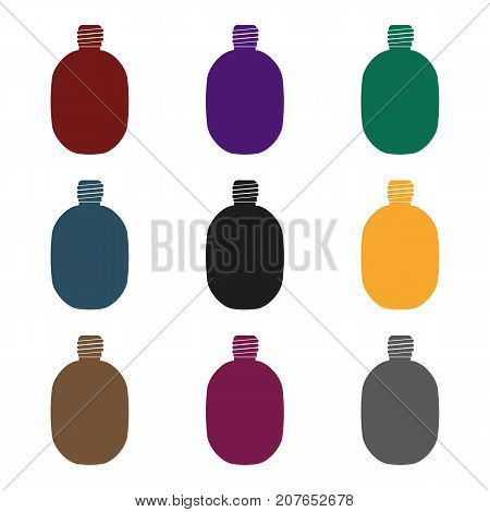Mexican cactus icon in black style isolated on white background. Mexico country symbol vector illustration.