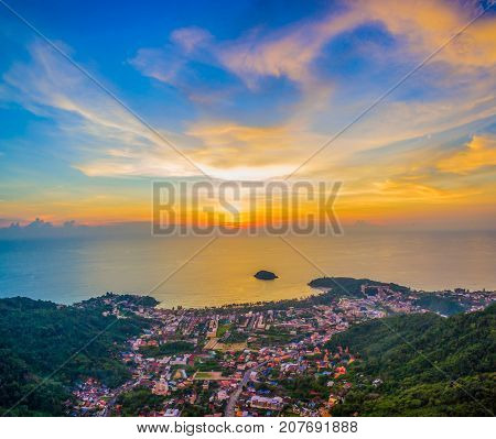 Sunset Above Kata Beach.