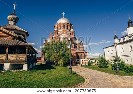 Church of the Theotokos Joy of All Who Sorrow at the John-Baptist Monastery in City-Island Sviyazhsk Russia.