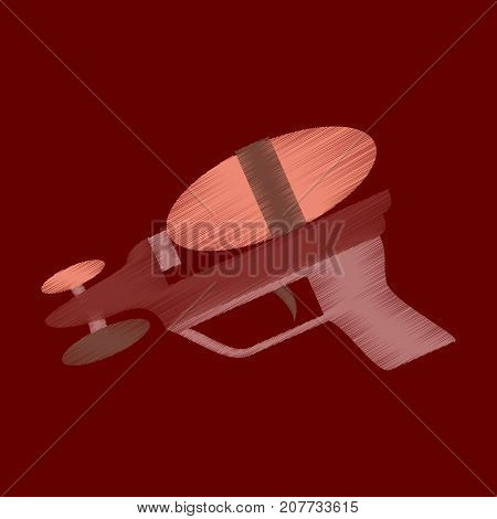 flat shading style icon Toy gun watergun