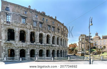 Side View Of The Theater Called 