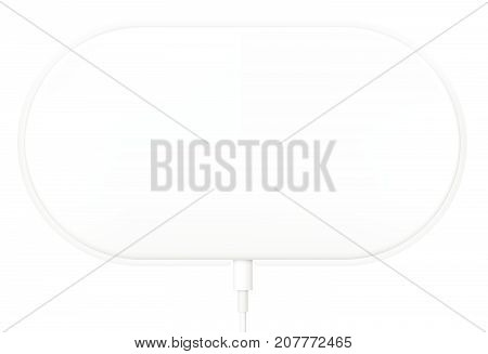 Wireless Charging mockup. Vector illustration for technology.