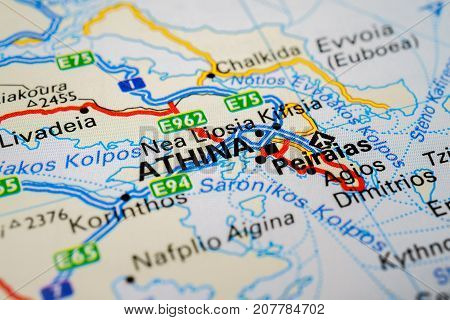 athina in the atlas of the world
