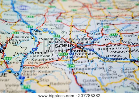 sofia in the atlas of the world