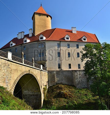 Beautiful Gothic Castle Veveri. The City Of Brno At The Brno Dam. South Moravia - Czech Republic - C