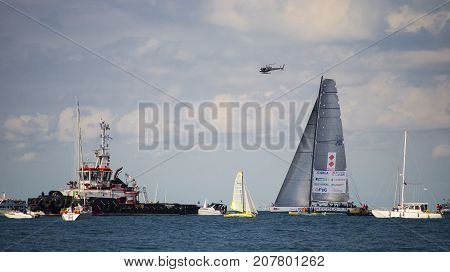 08.10.2017 Trieste, Italy. Barcolana, International Traditional Regatta