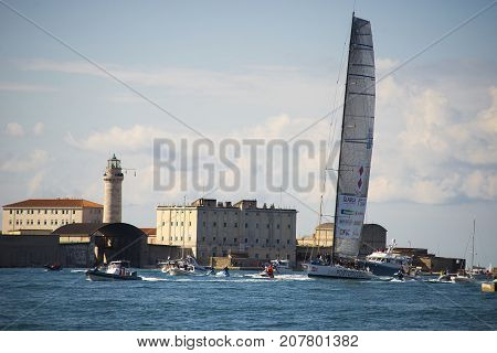 08.10.2017 Trieste, Italy. Barcolana, International Traditional Regatta