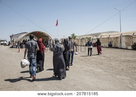 Refugee Camp For Syrian People In Turkey. September 7, 2017. Suruc, Turkey