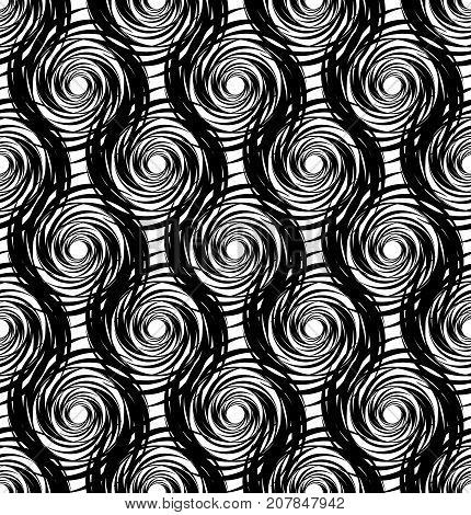 Seamless Pattern In The Style Of Vah Gogh