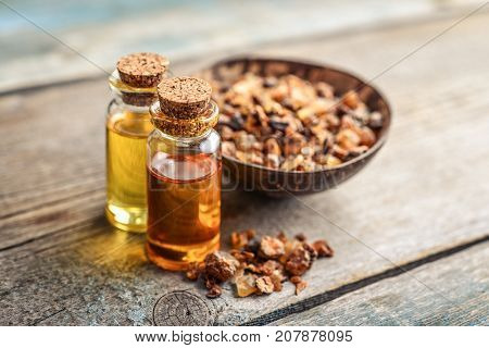A Bottle Of Myrrh Essential Oil
