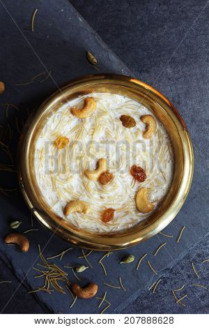 Semiya Kheer / Vermicelli Pudding Top down view