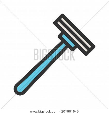 Razor, barber, blade icon vector image. Can also be used for Mens Accessories. Suitable for mobile apps, web apps and print media.