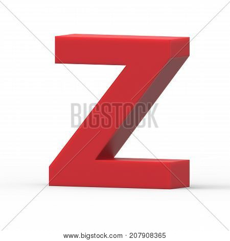 Right Red Letter Z