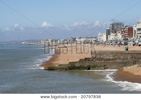 หาดไบรตัน Sussex ตะวันออก สหราชอาณาจักร