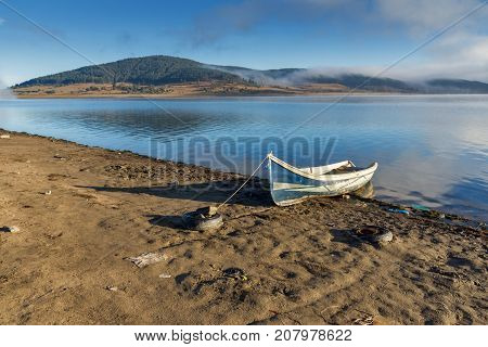 Amazing Autumn Landscape of Batak Reservoir, Pazardzhik Region, Bulgaria