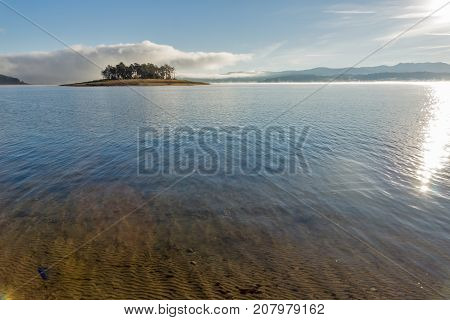 Amazing Autumn Landscape of Batak Reservoir, Pazardzhik Region, Bulgaria