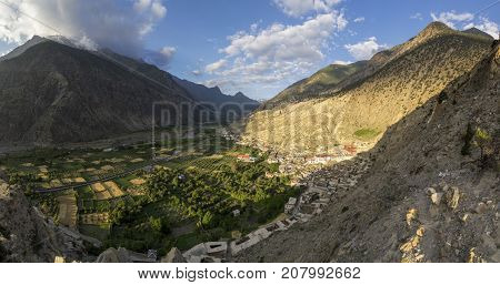 Marpha Village And Apple Gardens In Nepal