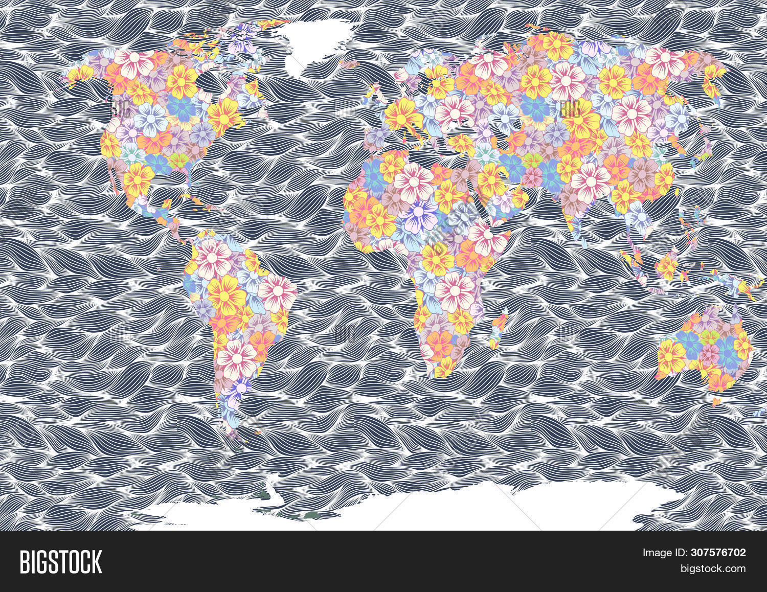 Map World. Oceans Image & Photo (Free Trial) | Bigstock