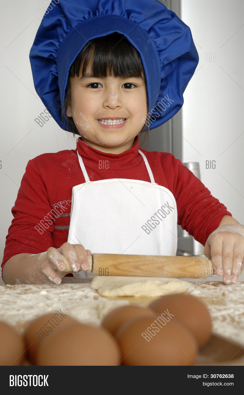 Little Girl Cooking Image & Photo (Free Trial) Bigstock