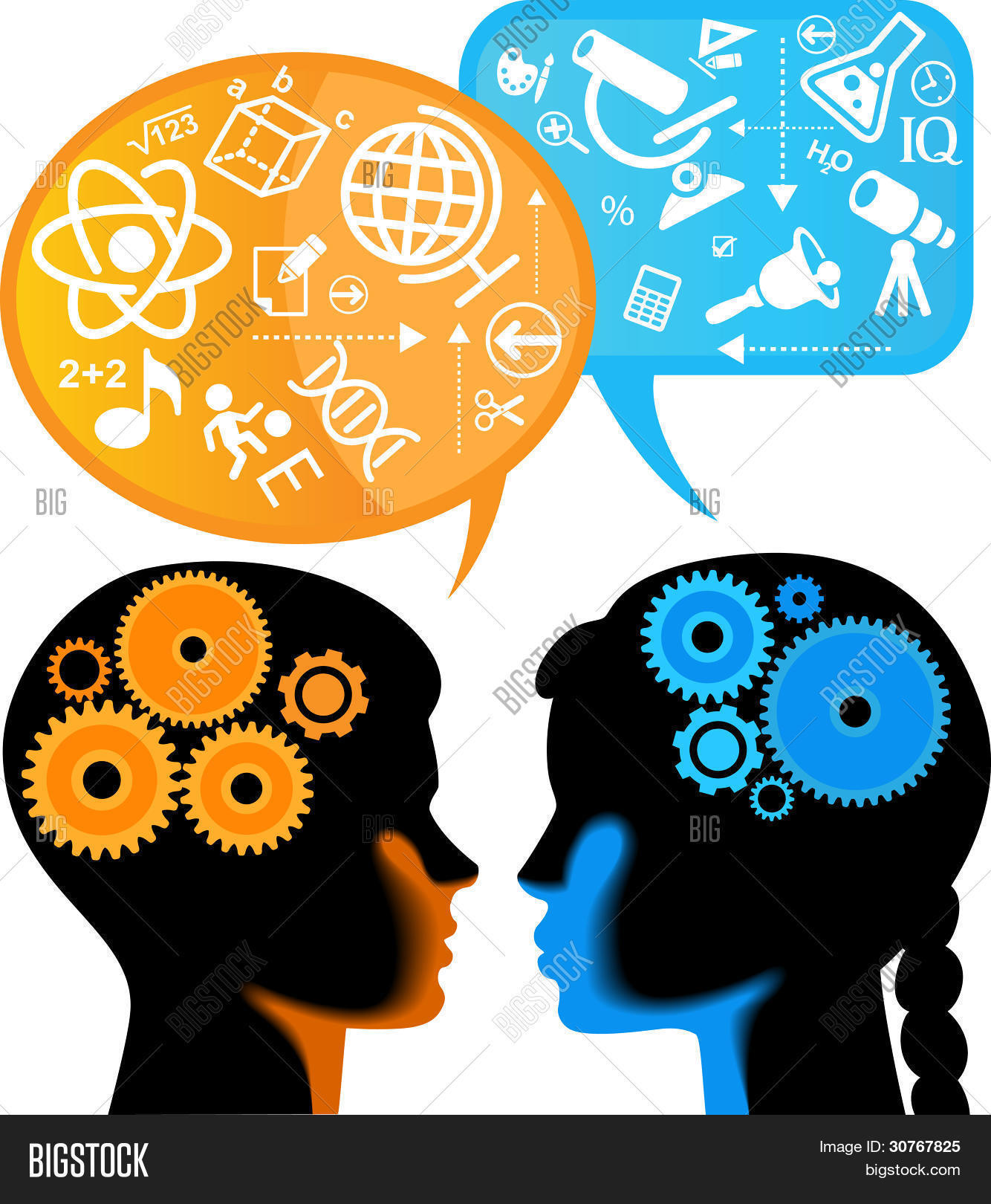 Learning Depiction Concept Learning Vector & Photo (Free Trial) | Bigstock