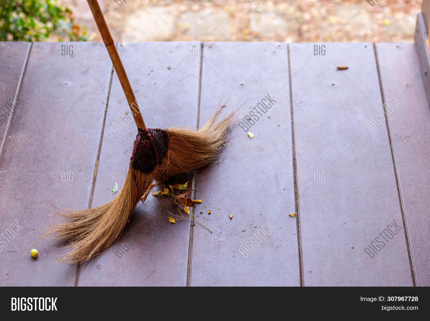 Sweeping Dry Leaves Image & Photo (Free Trial) Bigstock