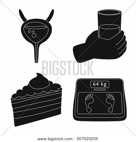 Vector Illustration Of Healthcare And Medicine Symbol. Collection Of Healthcare And Diabetes Vector 