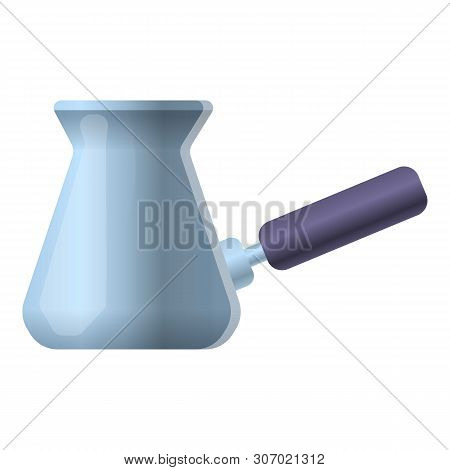 Metal Ibrik Icon. Cartoon Of Metal Ibrik Vector Icon For Web Design Isolated On White Background