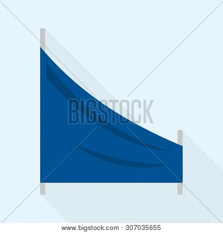 Track Ski Flag Icon. Flat Illustration Of Track Ski Flag Vector Icon For Web Design