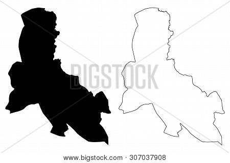Svay Rieng Province (kingdom Of Cambodia, Kampuchea, Provinces Of Cambodia) Map Vector Illustration,