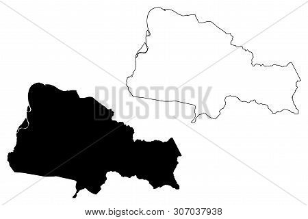 Tboung Khmum Province (kingdom Of Cambodia, Kampuchea, Provinces Of Cambodia) Map Vector Illustratio