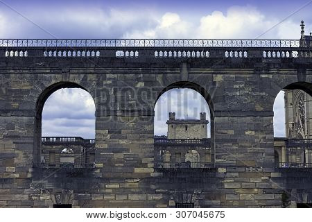 VINCENNES, VAL-DE-MARNE, FRANCE - MAY 26: Chateau de Vincennes - massive 14th and 17th century French royal fortress ON May 26, 2019 in Vincennes, Val-de-Marne, France