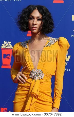 LOS ANGELES - JUN 15:  MJ Rodriguez at the 2019 MTV Movie & TV Awards at the Barker Hanger on June 15, 2019 in Santa Monica, CA