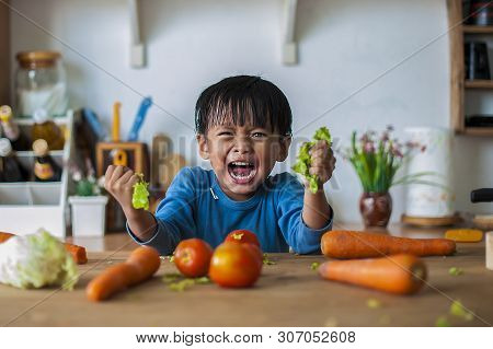 The Boy Who Shows An Angry Emotion, The Concept Of Emotion Of A Violent Child