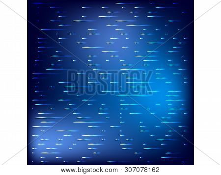 Abstract Science Or Technology Background. Array With Dynamic Particles.