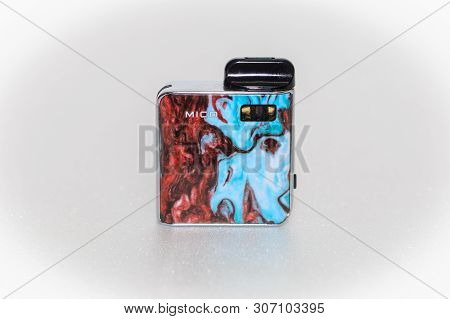 Labuan,malaysia-june 19,2019:mico Pod System,its A Ultra Portable Pod Vape System In Vape Shop Of La