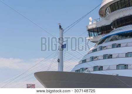 Rotterdam, Netherlands - April 18, 2019 : Aidamar Cruise Ship From The German Aida Cruises Company S