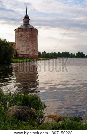 Tower of Kirillo-Belozersky Monastery in Kirillov, Russia