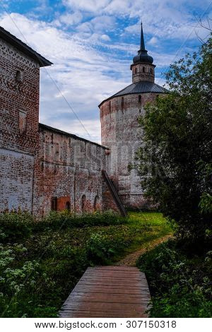 Tower of Kirillo-Belozersky Monastery in Kirillov, Russia