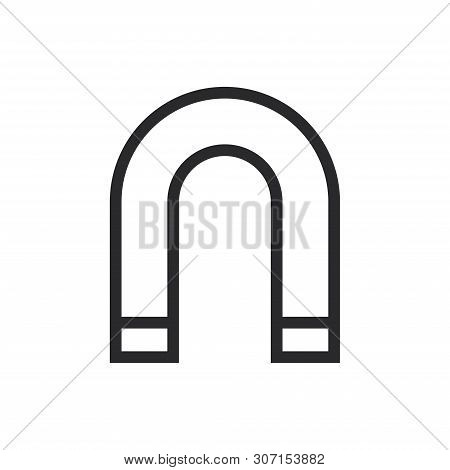 Magnetism Icon Isolated On White Background. Magnetism Icon In Trendy Design Style For Web Site And 