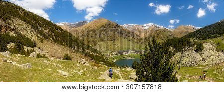 Very Nice Valley In Mountain Pyrenees Of Spain (valley Name Is Vall De Nuria)
