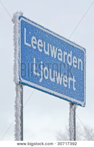 Et tegn på skjult i rimfrost