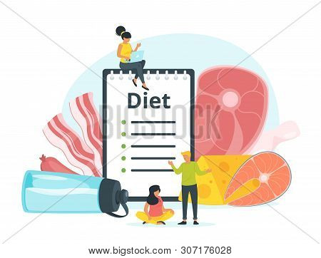 All-meat, Zero Carb Diet Plan Vector Web Banner Template. Carnivore Dishes Recipes Book. Animal Prod