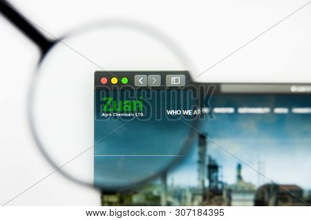 New York, New York State, Usa - 18 June 2019: Illustrative Editorial Of Zuari Agro Chemicals Website