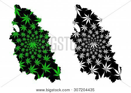 Pskov Oblast (russia, Subjects Of The Russian Federation, Oblasts Of Russia) Map Is Designed Cannabi
