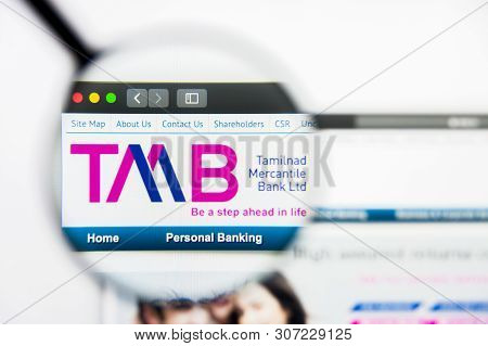New York, New York State, Usa - 19 June 2019: Illustrative Editorial Of Tamilnad Mercantile Bank Web