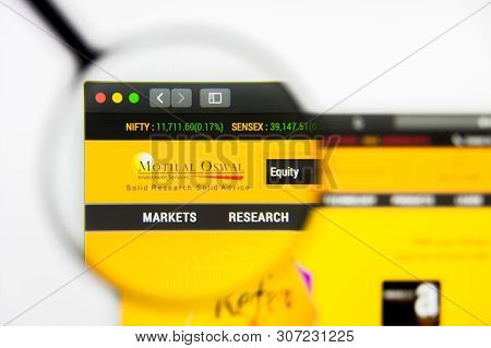 New York, New York State, Usa - 19 June 2019: Illustrative Editorial Of Motilal Oswal Financial Serv