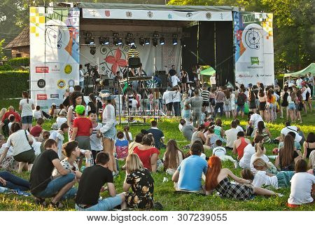 August 16, 2019. Chernivtsi, Ukraine. Youth, Musical Ethno Festival 