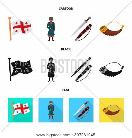 Vector Design Of Culture And Sightseeing Icon. Set Of Culture And Originality Stock Symbol For Web.